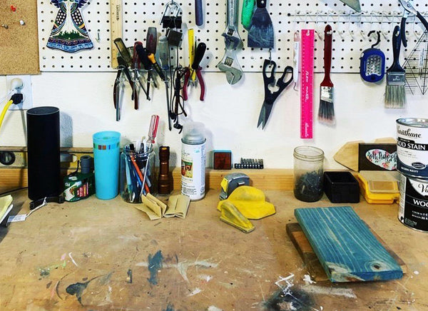 The Wooden Chicks workshop, in all its glory!